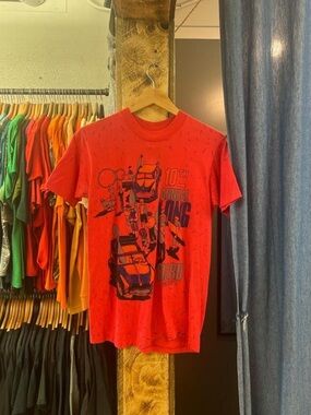 Vintage Ocean Pacific Red Graphic Short-Sleeve Men's T-Shirt